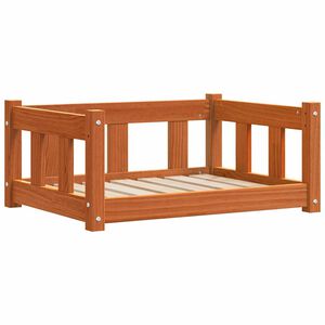 vidaXL Koeravoodi ladustamisega Vahapruun 65,5 x 50 x 28 cm Tahke m&auml;nd