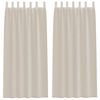 vidaXL Voile Kardin 2 tk Liivakarva 245 x 140 cm Pol&uuml;ester