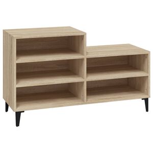 vidaXL kingakapp, Sonoma tamm, 102x36x60 cm, tehispuit