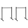 vidaXL Laskumise Jaamad 2 pcs Must 109 x 90 x 105 cm