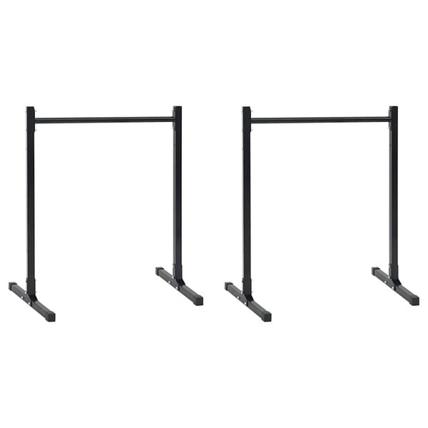 vidaXL Laskumise Jaamad 2 pcs Must 109 x 90 x 105 cm