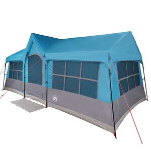 vidaXL Peretelk Sinine ja Hall 622 x 295 x 238 cm Pol&uuml;ester ja teras