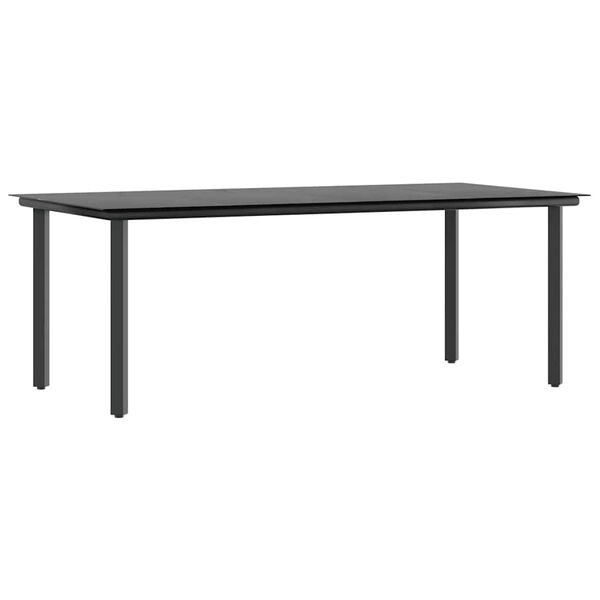 vidaXL 9-osaline aiamööbli komplekt patjadega, hall, polürotang klaas