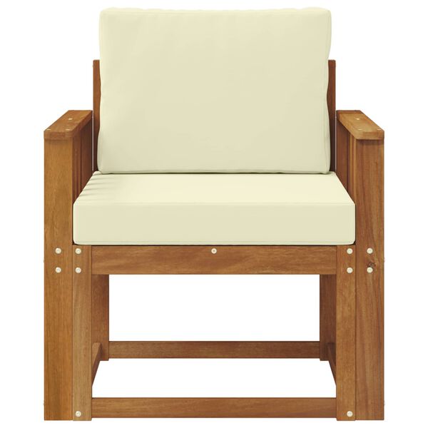 vidaXL &Otilde;uesohva Tugev akaatsiapuit ja pol&uuml;ester Neutraalne