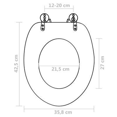 vidaXL WC prill-laud MDF, lihtne disain, pruun