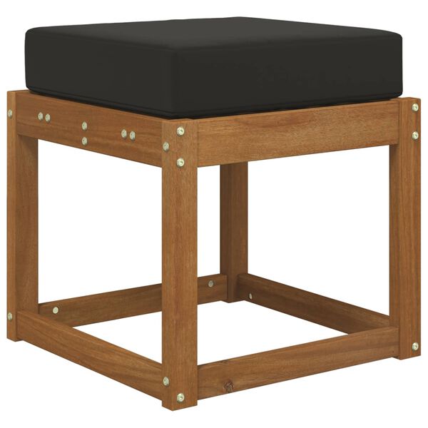 vidaXL Aia istepadjake Must 40 x 40 x 8 cm 100% Pol&uuml;ester