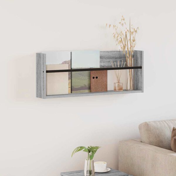 vidaXL Ajakirja riiul riiuliga Hall Sonoma 80 x 12 x 30 cm Tehispuit