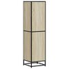 vidaXL Highboard Sonoma tamm 35,5x35x139 cm inseneritud puit ja metall