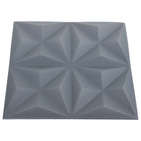 vidaXL Seinapaneelid 24 pcs Origami Hall 50 x 50 cm XPS Vaht