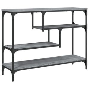 vidaXL konsoollaud, hall Sonoma tamm, 100x30x75 cm, tehispuit