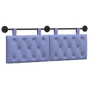 vidaXL Rippuv voodipeats Jeans sinine kangas