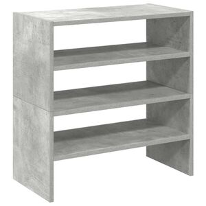 vidaXL kingariiulid 2 tk virnastatavad, betoonhall, 60 x 30 x 30,5 cm
