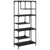 vidaXL Raamatukapp Must tamm 81 x 36 x 176 cm Tehispuit
