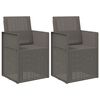 vidaXL Aia Toitlustustoolid 2 pcs Helehall PP