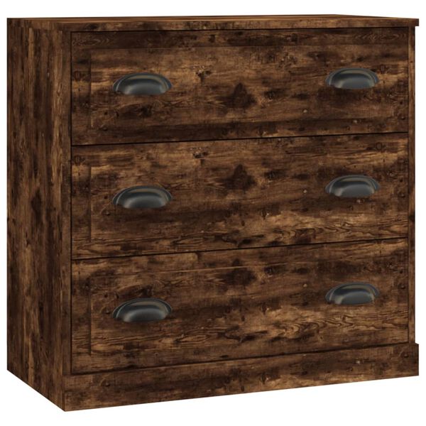 vidaXL puhvetkapid 3 tk, Suitsutatud tamm, tehispuit