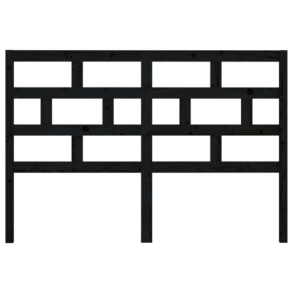 vidaXL voodipeats, must, 156 x 4 x 100 cm, männipuit