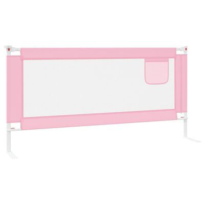 vidaXL voodipiire väikelapse voodile, roosa, 190 x 25 cm, kangas