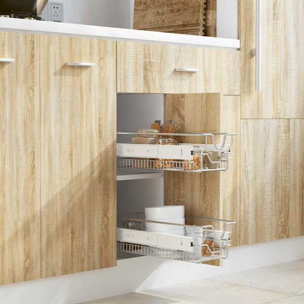 vidaXL v&auml;ljat&otilde;mmatavad traatkorvid, 2 tk, h&otilde;bedane 300 mm