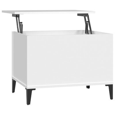 vidaXL kohvilaud, valge, 60 x 44,5 x 45 cm, tehispuit