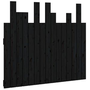 vidaXL seinale kinnitatav voodipeats, must, 95,5x3x80 cm, m&auml;nnipuit