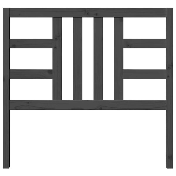 vidaXL voodipeats, hall, 106 x 4 x 100 cm, männipuit