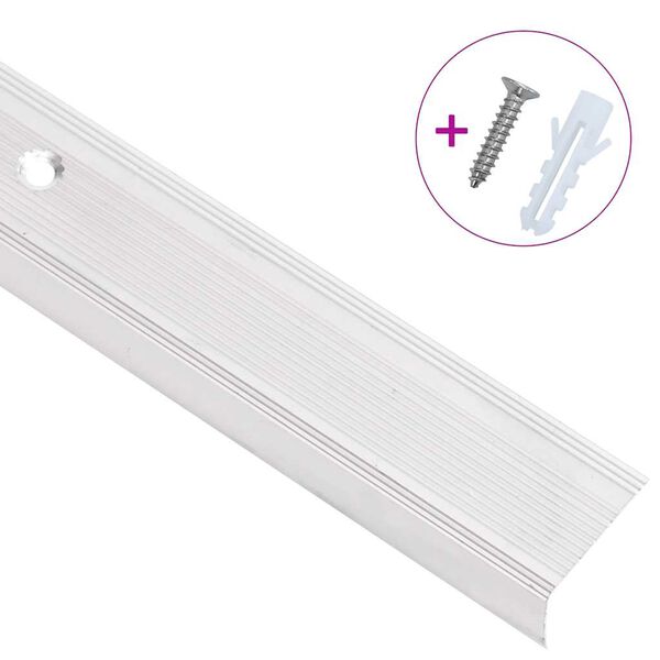 vidaXL L-kujuline trepiliist 5 tk, alumiinium, 100 cm, h&otilde;bedane