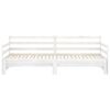 vidaXL väljatõmmatav päevavoodi ilma madratsita, valge, 2x(90x200) cm