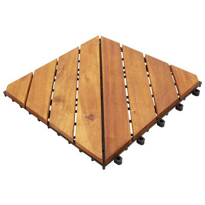 vidaXL terrassiplaat 20 tk, pruun, 30 x 30 cm, akaatsiapuit