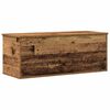 vidaXL Salvestuskarp ladustamisega Vana puit 90 x 35 x 35 cm Tehispuit