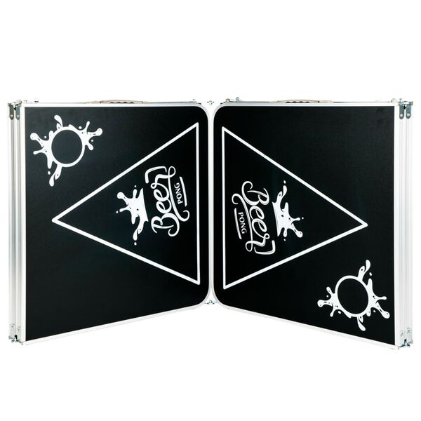 HI õllepongilaud, kokkupandav, reguleeritava kõrgusega, must