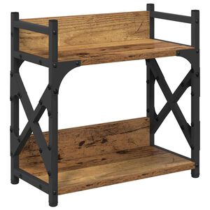 vidaXL Printeri alus Vana puit 40 x 20 x 40 cm Tehispuit