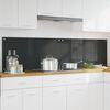 vidaXL Kögi Splashback 2 pcs Tumehall 100 x 50 cm karastatud klaas