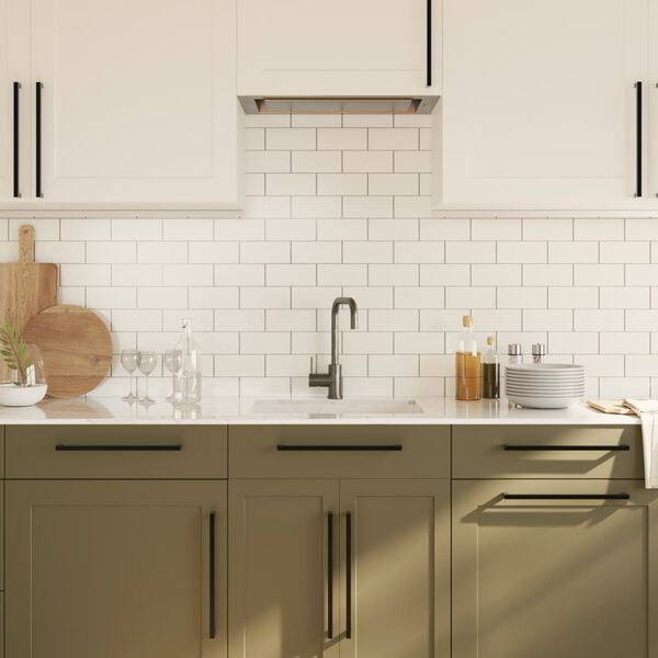 vidaXL kapi k&auml;epidemed 20 tk, must, 320 mm, roostevaba teras