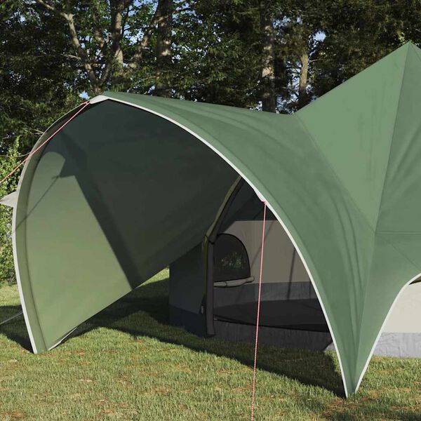 vidaXL Teepee telk katusega Roheline ja Hall 600 x 600 x 347 cm