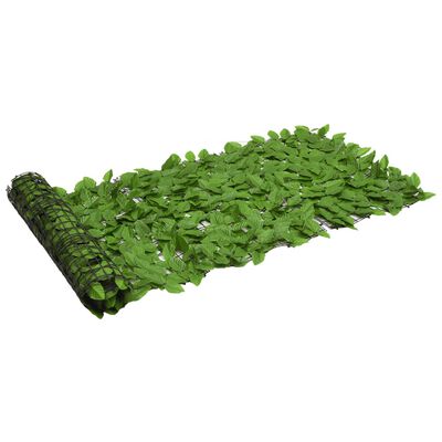 vidaXL rõdusirm, rohelised lehed, 500 x 75 cm