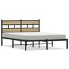 vidaXL metallist voodiraam ilma madratsita Sonoma tamm 140x190 cm