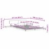 vidaXL Voodi raam Pruun 135 x 190 cm puit