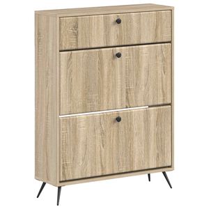 vidaXL Kinga kapp BREDA 78 x 24 x 103 cm Tehispuit Sonoma tamm