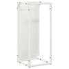 vidaXL K&uuml;ttepuurest Valge 25x25x60 cm K&uuml;lmvaltsitud teras