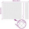 vidaXL Aiapost Roheline 10 x 1,2 m (60 x 60 mm v&otilde;rku) Terased ja PVC