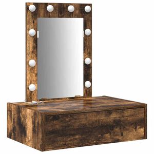 vidaXL Riietumislaud peeglituledega Pruun 60 x 40 x 70 cm Tehispuit