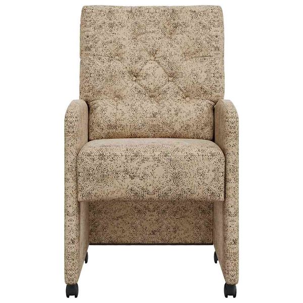 vidaXL Ratastega S&ouml;&ouml;gi-toolid ratastega 2 pcs Helehall 58 x 67 x 97 cm