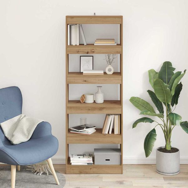 vidaXL Raamaturiiul k&auml;sit&ouml;&ouml;tamm 60 x 30 x 166 cm Tehispuit