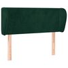 vidaXL voodipeats servadega, tumeroheline, 103x23x78/88 cm, samet