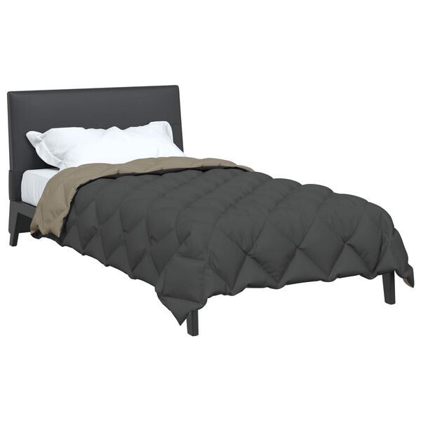 vidaXL Talve tek Helehall ja antriit 220 x 135 cm Mikrokiud