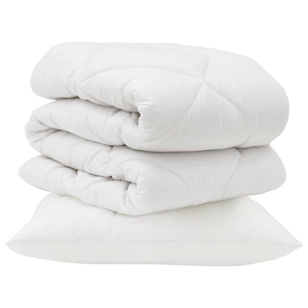 vidaXL Suletekk padjaga 2 pcs Valge Mikrofiiber