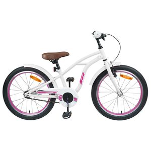 vidaXL Laste Bike 20 Tolli vanuses 6-11 aastat Valge