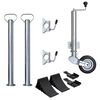 vidaXL haagise tugiratas 60 mm 2 tugitoru ja 2 klambriga