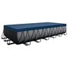 INTEX Basseini kate 732 x 366 cm Ristk&uuml;lik PVC Tume Sinine ja Hall