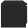 vidaXL telerikapp, must, 140 x 40 x 35,5, tehispuit